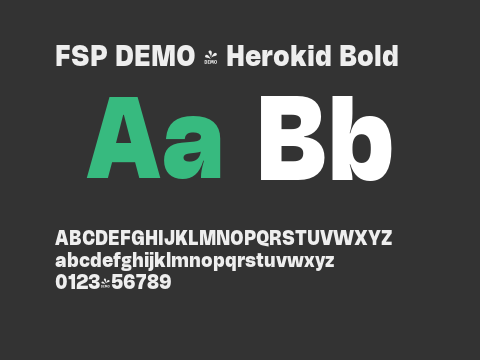 FSP DEMO - Herokid Bold