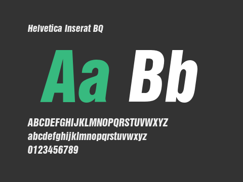 Helvetica Inserat BQ