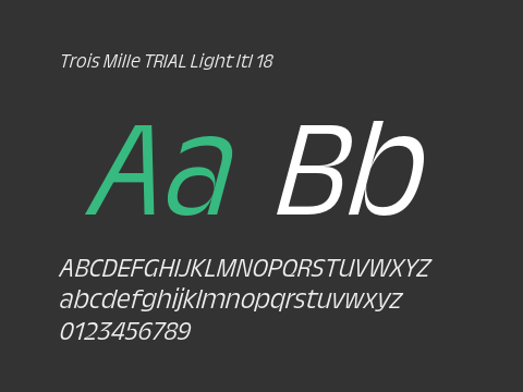 Trois Mille TRIAL Light Itl 18