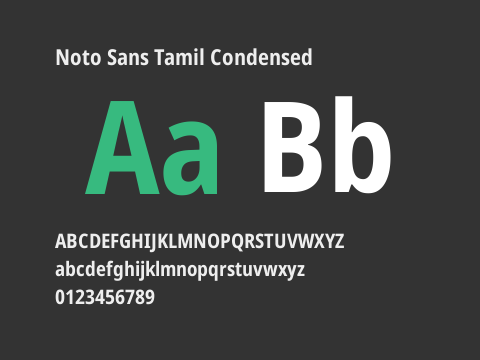 Noto Sans Tamil Condensed