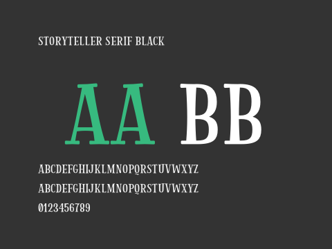 Storyteller Serif Black