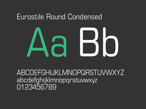 Eurostile Round Condensed