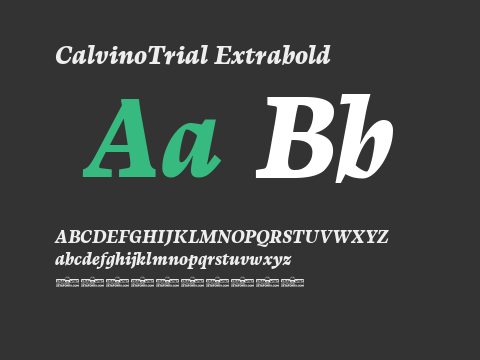 CalvinoTrial Extrabold