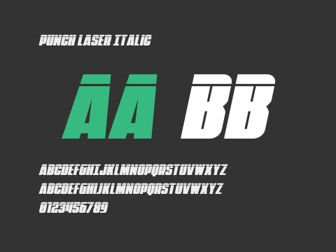 Punch Laser Italic