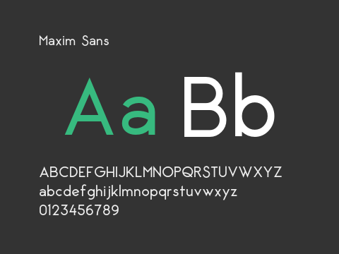 Maxim Sans