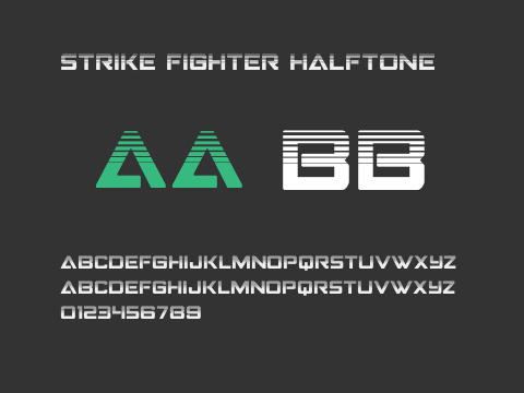 Strike Fighter Halftone