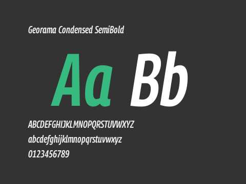 Georama Condensed SemiBold