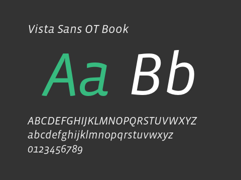 Vista Sans OT Book