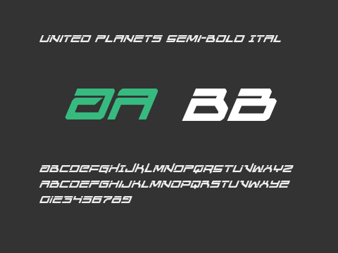 United Planets Semi-Bold Ital