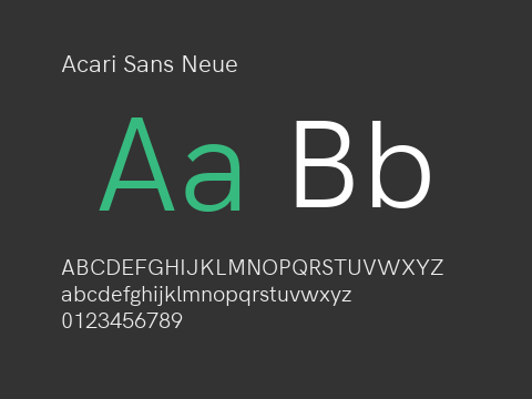 Acari Sans Neue