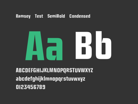 Ramsey Test SemiBold Condensed