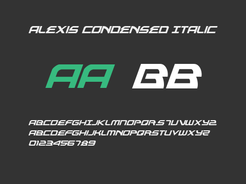 Alexis Condensed Italic