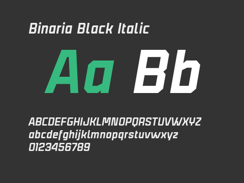 Binaria Black Italic