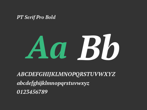 PT Serif Pro Bold