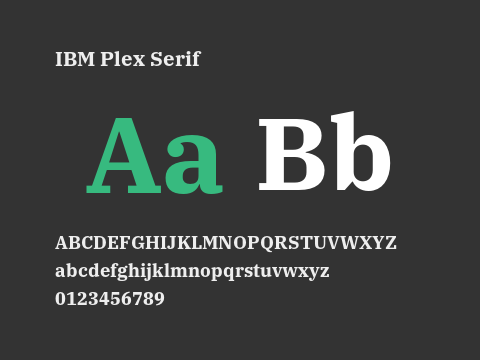 IBM Plex Serif