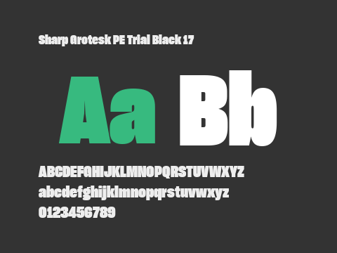 Sharp Grotesk PE Trial Black 17