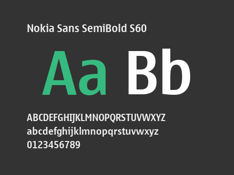 Nokia Sans SemiBold S60