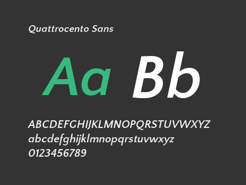 Quattrocento Sans