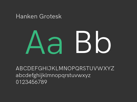 Hanken Grotesk