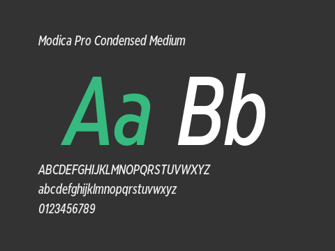 Modica Pro Condensed Medium