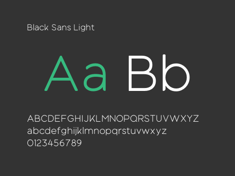 Black Sans Light