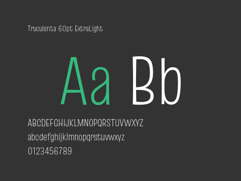 Truculenta 60pt ExtraLight