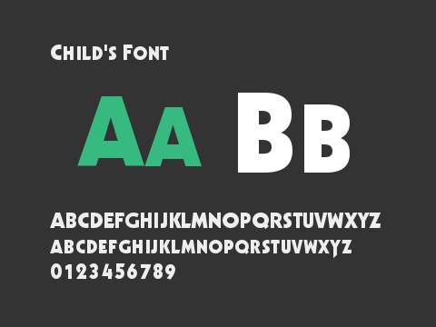 Child's Font