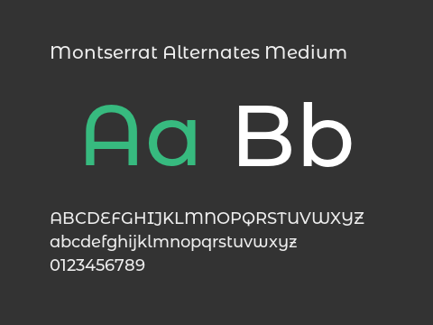 Montserrat Alternates Medium