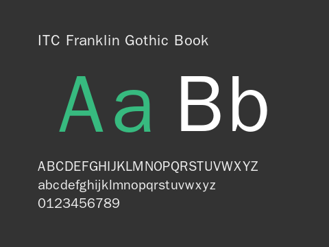 ITC Franklin Gothic Book