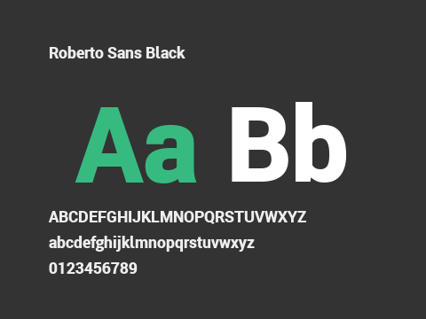 Roberto Sans Black