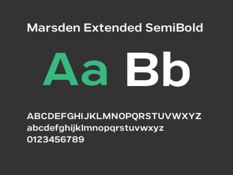 Marsden Extended SemiBold