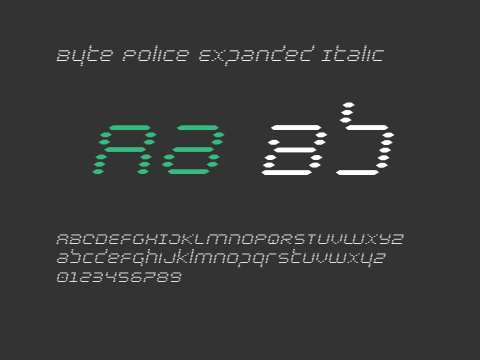 Byte Police Expanded Italic