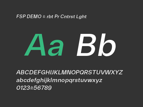 FSP DEMO - rbt Pr Cntrst Lght