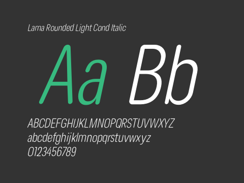 Lama Rounded Light Cond Italic