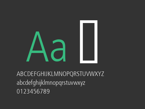 Frutiger Light Cn