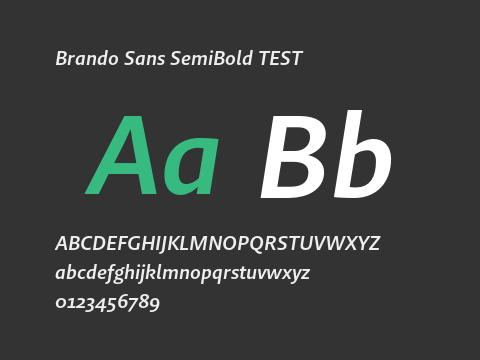 Brando Sans SemiBold TEST