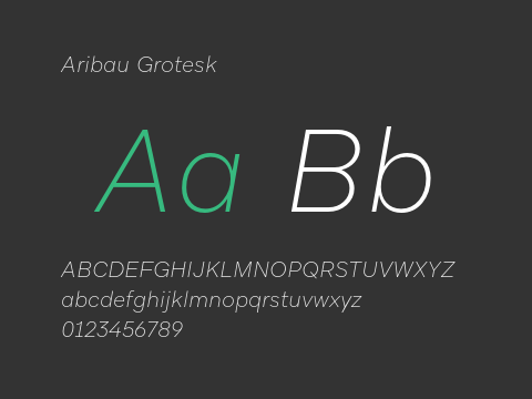 Aribau Grotesk