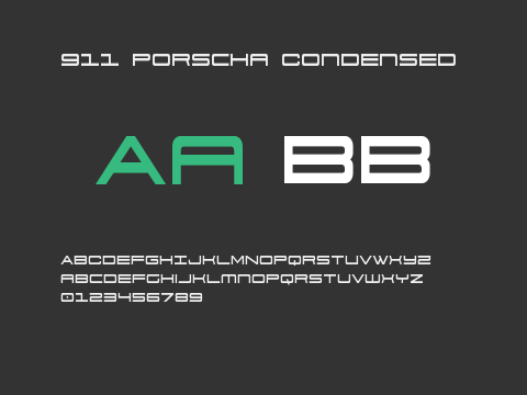 911 Porscha Condensed