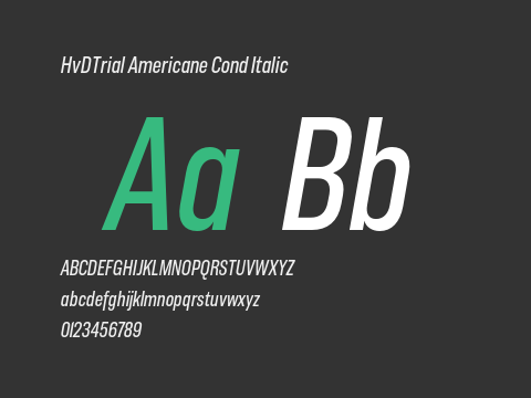 HvDTrial Americane Cond Italic