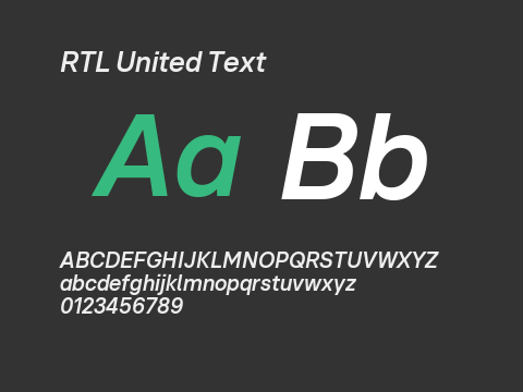 RTL United Text