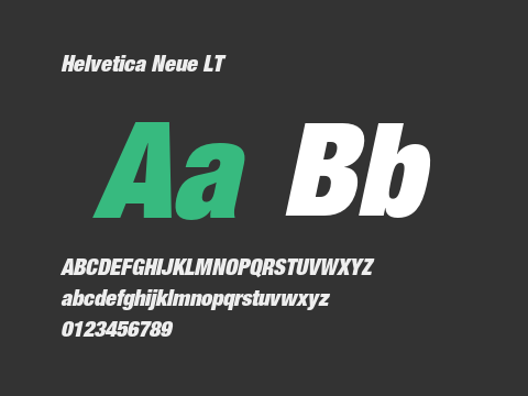 Helvetica Neue LT