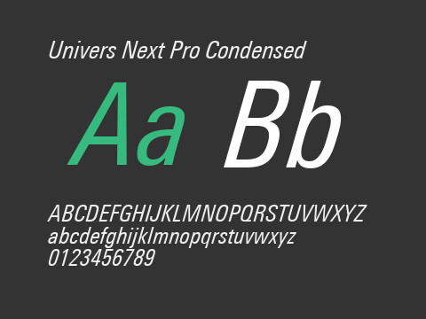 Univers Next Pro Condensed