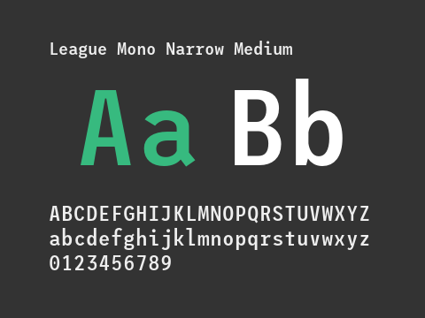 League Mono Narrow Medium