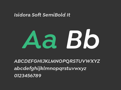 Isidora Soft SemiBold It