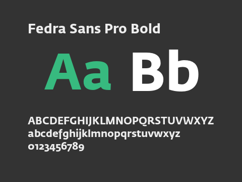 Fedra Sans Pro Bold