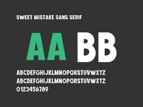 Sweet Mistake Sans Serif