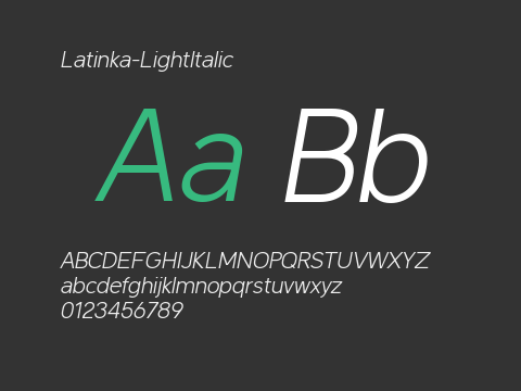 Latinka-LightItalic