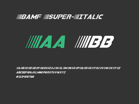 Bamf Super-Italic