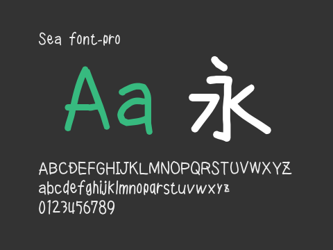 Sea font-pro