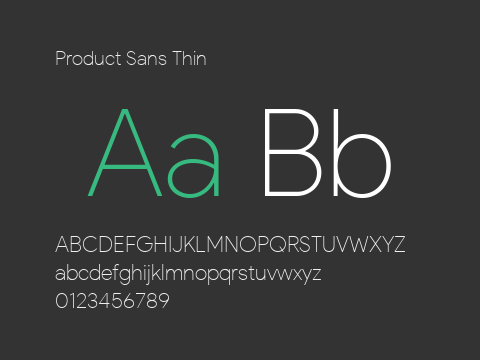 Product Sans Thin